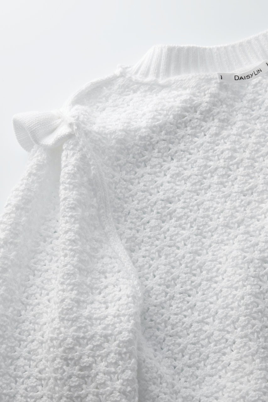 【デイジーリン/DAISY LIN】のCardigan “Lady Pearl” 人気、トレンドファッション・服の通販 founy(ファニー) 　ファッション　Fashion　レディースファッション　Fashion for Women　トップス・カットソー　Cut & Sew Tops　ニット　Knit Tops & Sweaters　カーディガン・羽織り　Layered Style Cardigans　ウォッシャブル　Machine Washable　カーディガン　Cardigan, Knitwear　コンパクト　Compact, Small Size　パール　Pearl, Pearl Accent　手編み　Hand-Knitted, Handmade Knit　新作・新入荷　New Arrivals / New In　洗える　Machine Washable　秋　Autumn　other-5|ID: prp329100004713057 ipo3291000000034046828