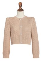 【デイジーリン/DAISY LIN】のCardigan “Lady Pearl” 人気、トレンドファッション・服の通販 founy(ファニー) ファッション Fashion レディースファッション Fashion for Women トップス・カットソー Cut & Sew Tops ニット Knit Tops & Sweaters カーディガン・羽織り Layered Style Cardigans ウォッシャブル Machine Washable カーディガン Cardigan, Knitwear コンパクト Compact, Small Size パール Pearl, Pearl Accent 手編み Hand-Knitted, Handmade Knit 洗える Machine Washable 秋 Autumn thumbnail ベージュ|ID: prp329100004713057 ipo3291000000035832523
