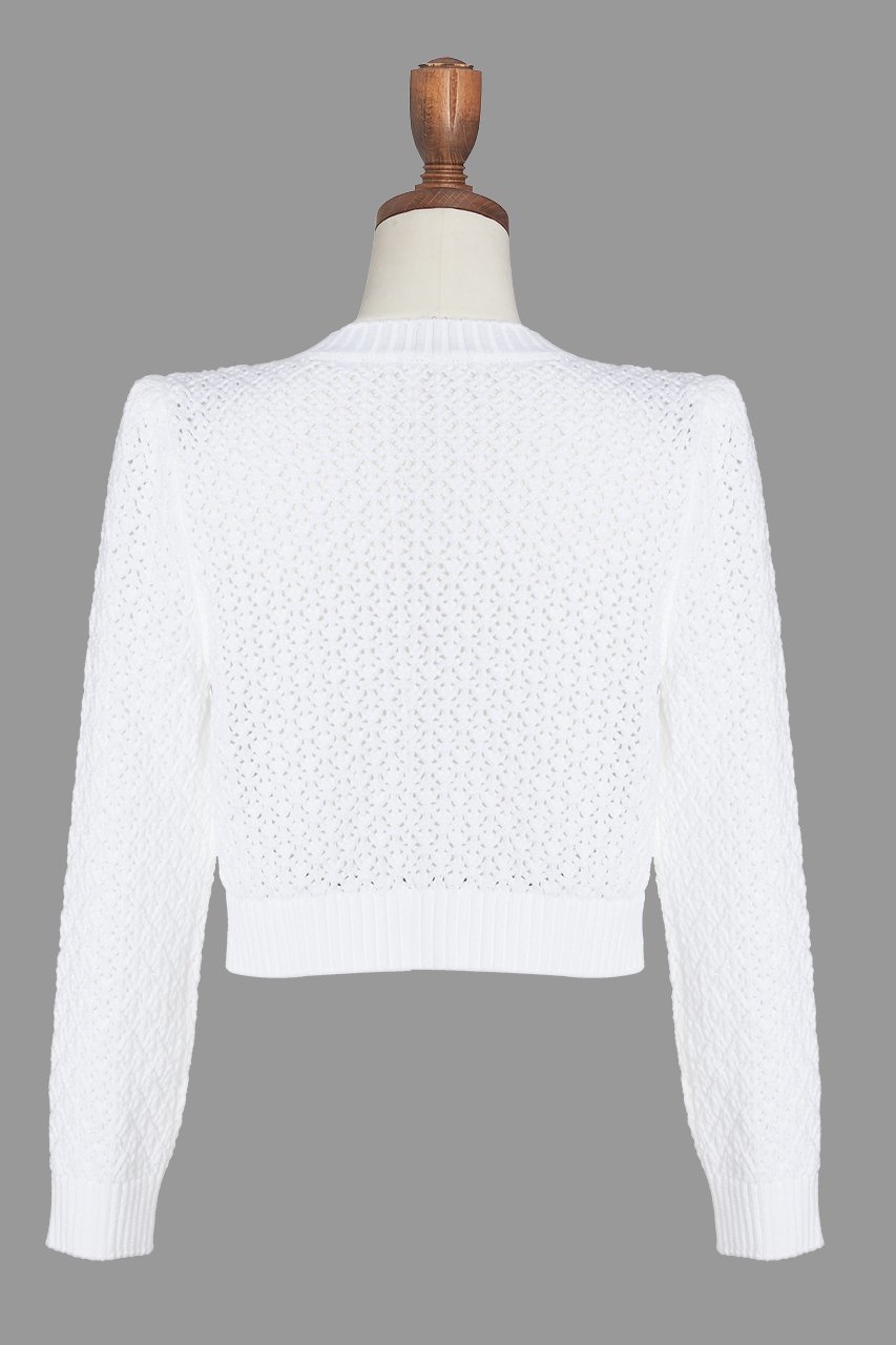 【デイジーリン/DAISY LIN】のCardigan “Lady Pearl” 人気、トレンドファッション・服の通販 founy(ファニー) 　ファッション　Fashion　レディースファッション　Fashion for Women　トップス・カットソー　Cut & Sew Tops　ニット　Knit Tops & Sweaters　カーディガン・羽織り　Layered Style Cardigans　ウォッシャブル　Machine Washable　カーディガン　Cardigan, Knitwear　コンパクト　Compact, Small Size　パール　Pearl, Pearl Accent　手編み　Hand-Knitted, Handmade Knit　洗える　Machine Washable　秋　Autumn　other-2|ID: prp329100004713057 ipo3291000000035832531