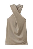 【その他のブランド/Other】の【9/30 12:00販売開始】Velour halter neck tops beige|ID: prp329100004713062 ipo3291000000034046868