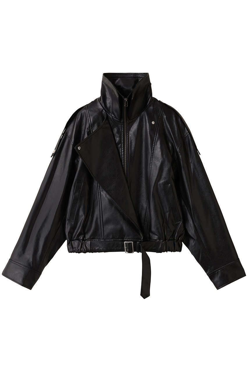 【その他のブランド/Other】の【9/30 12:00販売開始】Stand collar leather blouson 人気、トレンドファッション・服の通販 founy(ファニー) 　ファッション　Fashion　レディースファッション　Fashion for Women　アウター　Coat / Outerwear Collection　レディースジャケット・軽アウター　Jackets　ブルゾンジャケット・スポーティアウター　Blouson Jackets　なめらか　Smooth, Silky Texture　クール　Cool, Chic　ジャケット　Jacket, Outerwear　スタンド　Stand Collar, Upright Stand　スラックス　Slacks, Dress Pants　デニム　Denim, Jeans Material　ブルゾン　Blouson, Bomber Jacket　ミックス　Mix, Mixed Style　新作・新入荷　New Arrivals / New In　 other-1|ID: prp329100004713063 ipo3291000000034046877