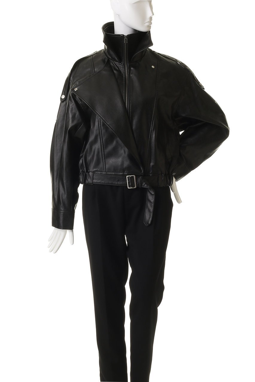 【その他のブランド/Other】の【9/30 12:00販売開始】Stand collar leather blouson 人気、トレンドファッション・服の通販 founy(ファニー) 　ファッション　Fashion　レディースファッション　Fashion for Women　アウター　Coat / Outerwear Collection　レディースジャケット・軽アウター　Jackets　ブルゾンジャケット・スポーティアウター　Blouson Jackets　なめらか　Smooth, Silky Texture　クール　Cool, Chic　ジャケット　Jacket, Outerwear　スタンド　Stand Collar, Upright Stand　スラックス　Slacks, Dress Pants　デニム　Denim, Jeans Material　ブルゾン　Blouson, Bomber Jacket　ミックス　Mix, Mixed Style　新作・新入荷　New Arrivals / New In　other-2|ID: prp329100004713063 ipo3291000000034046880