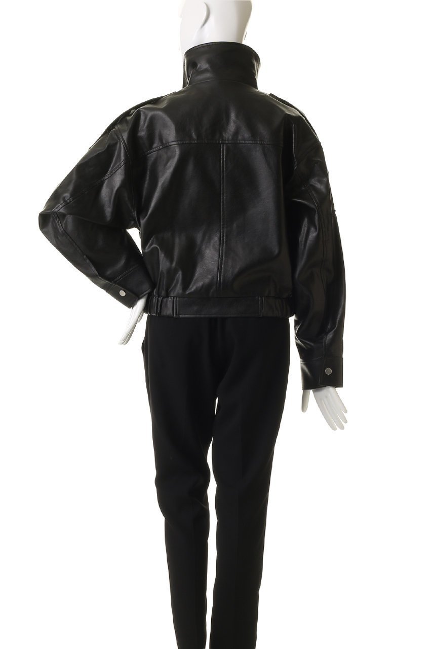 【その他のブランド/Other】の【9/30 12:00販売開始】Stand collar leather blouson 人気、トレンドファッション・服の通販 founy(ファニー) 　ファッション　Fashion　レディースファッション　Fashion for Women　アウター　Coat / Outerwear Collection　レディースジャケット・軽アウター　Jackets　ブルゾンジャケット・スポーティアウター　Blouson Jackets　なめらか　Smooth, Silky Texture　クール　Cool, Chic　ジャケット　Jacket, Outerwear　スタンド　Stand Collar, Upright Stand　スラックス　Slacks, Dress Pants　デニム　Denim, Jeans Material　ブルゾン　Blouson, Bomber Jacket　ミックス　Mix, Mixed Style　新作・新入荷　New Arrivals / New In　other-4|ID: prp329100004713063 ipo3291000000034046882