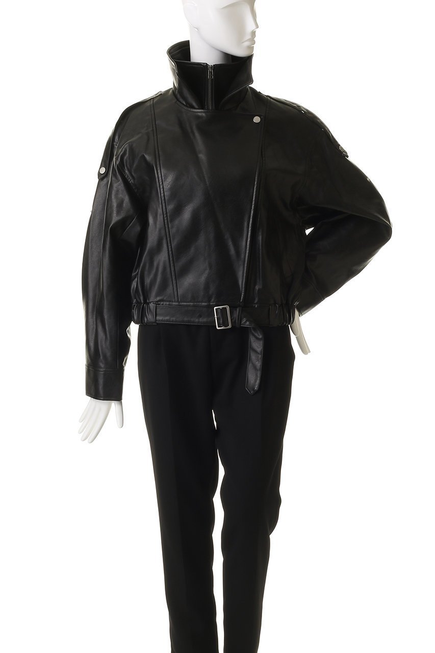 【その他のブランド/Other】の【9/30 12:00販売開始】Stand collar leather blouson 人気、トレンドファッション・服の通販 founy(ファニー) 　ファッション　Fashion　レディースファッション　Fashion for Women　アウター　Coat / Outerwear Collection　レディースジャケット・軽アウター　Jackets　ブルゾンジャケット・スポーティアウター　Blouson Jackets　なめらか　Smooth, Silky Texture　クール　Cool, Chic　ジャケット　Jacket, Outerwear　スタンド　Stand Collar, Upright Stand　スラックス　Slacks, Dress Pants　デニム　Denim, Jeans Material　ブルゾン　Blouson, Bomber Jacket　ミックス　Mix, Mixed Style　新作・新入荷　New Arrivals / New In　other-7|ID: prp329100004713063 ipo3291000000034046885