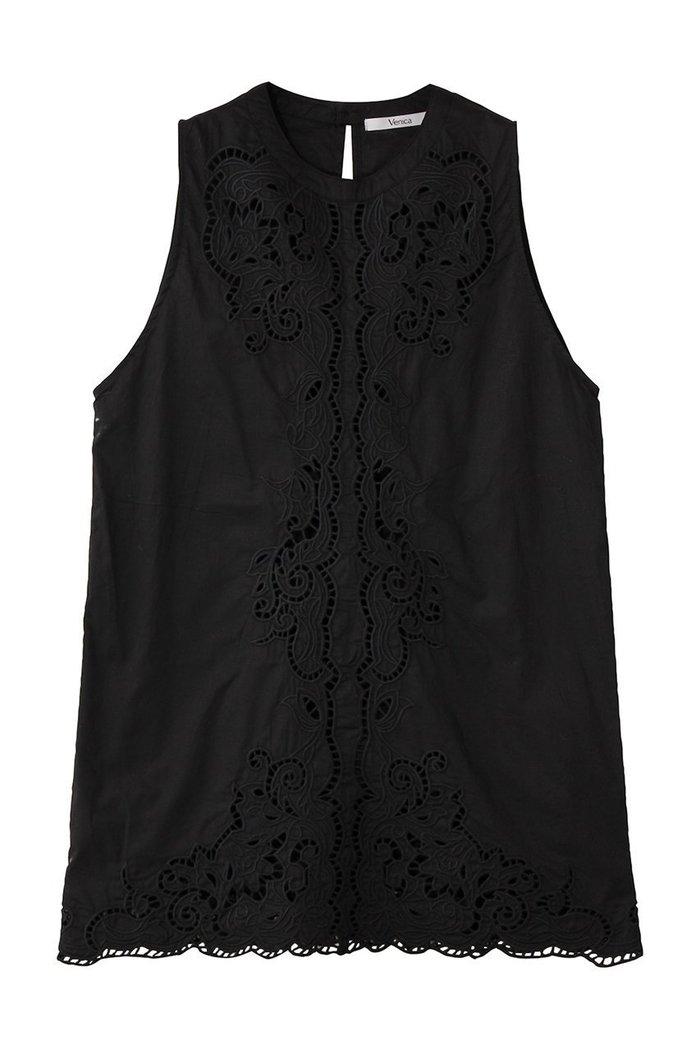 【その他のブランド/Other】の【9/30 12:00販売開始】Scallop embroidery blouse インテリア・キッズ・メンズ・レディースファッション・服の通販 founy(ファニー) https://founy.com/ ファッション Fashion レディースファッション Fashion for Women トップス・カットソー Cut & Sew Tops キャミソール&ノースリーブ Camisoles & Sleeveless Tops シャツ・ブラウス・オフィスカジュアル Elegant Blouses & Button-Ups スカラップ Scallop, Scalloped Edge スラックス Slacks, Dress Pants スリット Slit, Slit Detail ノースリーブ Sleeveless, No-Sleeve 新作・新入荷 New Arrivals / New In |ID: prp329100004713065 ipo3291000000034046897