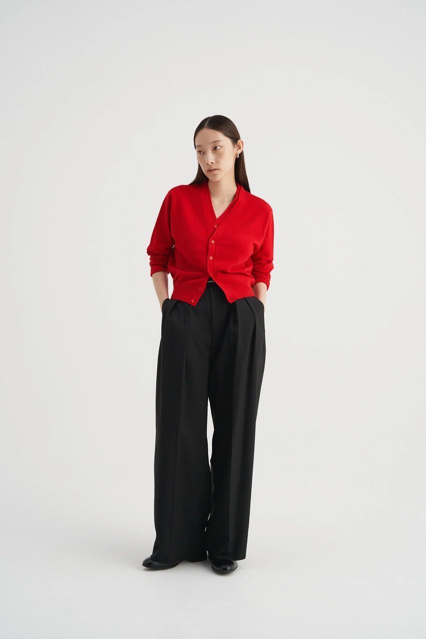 【その他のブランド/Other】の【9/30 12:00販売開始】Double collar wool knit cardigan 人気、トレンドファッション・服の通販 founy(ファニー) 　ファッション　Fashion　レディースファッション　Fashion for Women　トップス・カットソー　Cut & Sew Tops　ニット　Knit Tops & Sweaters　カーディガン・羽織り　Layered Style Cardigans　カーディガン　Cardigan, Knitwear　ショート　Short, Short Length　シンプル　Simple, Minimal　ダブル　Double, Double-Breasted　ボトム　Bottoms, Lower Wear　新作・新入荷　New Arrivals / New In　羽織　Haori, Light Jacket　other-7|ID: prp329100004713068 ipo3291000000034046933