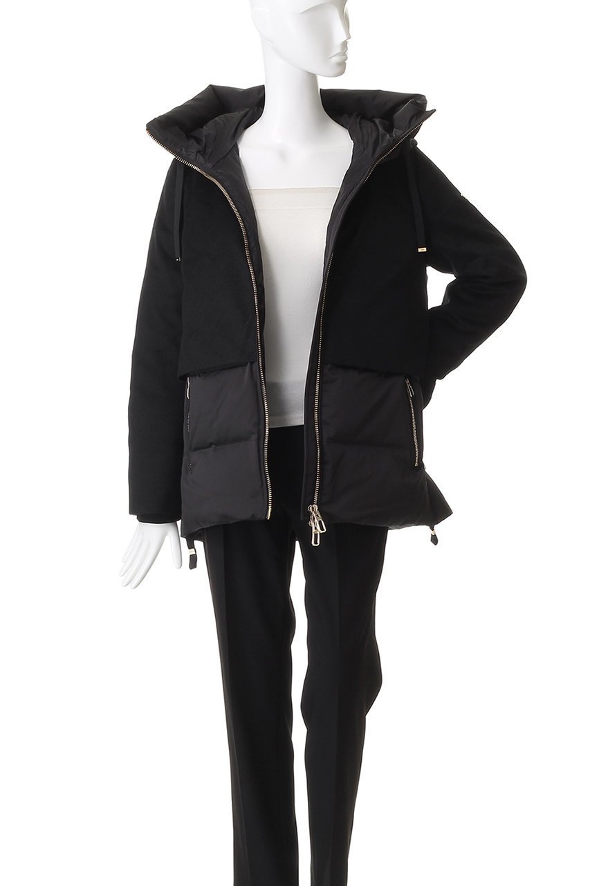 【デュノ/DUNO】のJULIA ウール切り替えフーディダウン 人気、トレンドファッション・服の通販 founy(ファニー) 　ファッション　Fashion　レディースファッション　Fashion for Women　アウター　Coat / Outerwear Collection　コート・ロングコート・ピーコート　Long Coats, Peacoats & More　2025年　2025　2025-2026秋冬・A/W　Autumn/Winter 2025–26 AW25–26　コンビ　Combo, Combination Style　スポーティ　Sporty, Casual Athletic　ダウン　Down, Puffer　エレガント 上品　Elegant　A/W・秋冬　Autumn/Winter　軽量　Lightweight, Ultra Light　other-7|ID: prp329100004713077 ipo3291000000034047018