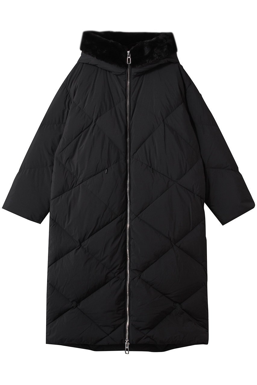 【デュノ/DUNO】のJENNA フーディーキルトダウンコート インテリア・キッズ・メンズ・レディースファッション・服の通販 founy(ファニー) 　ファッション　Fashion　レディースファッション　Fashion for Women　アウター　Coat / Outerwear Collection　コート・ロングコート・ピーコート　Long Coats, Peacoats & More　ダウンジャケット・軽量ダウン　Warm & Lightweight Down Jackets　2025年　2025　2025-2026秋冬・A/W　Autumn/Winter 2025–26 AW25–26　キルト　Quilt, Quilted Fabric　スタイリッシュ　Stylish, Fashionable　スポーティ　Sporty, Casual Athletic　ダウン　Down, Puffer　ロング　Long, Long-Length　A/W・秋冬　Autumn/Winter　ブラック|ID: prp329100004713078 ipo3291000000034047021
