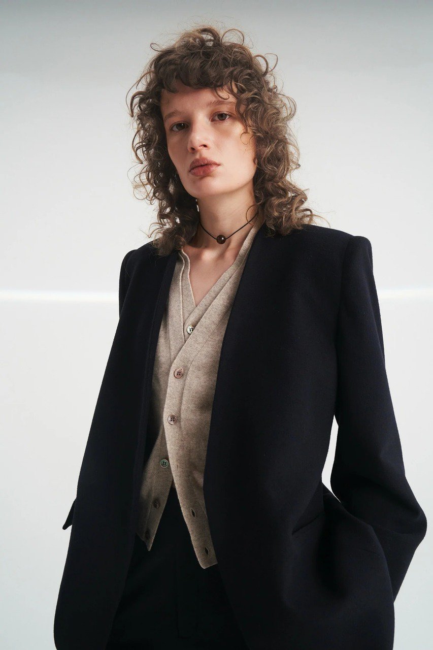 【その他のブランド/Other】の【9/30 12:00販売開始】Powershoulder nocolar jacket 人気、トレンドファッション・服の通販 founy(ファニー) 　ファッション　Fashion　レディースファッション　Fashion for Women　アウター　Coat / Outerwear Collection　レディースジャケット・軽アウター　Jackets　クラシカル　Classical, Vintage-Inspired　ジャケット　Jacket, Outerwear　新作・新入荷　New Arrivals / New In　秋　Autumn　other-4|ID: prp329100004713081 ipo3291000000034047051