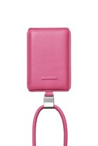 【オブジェクツアイオー/objcts.io】のデタッチャブルストラップ付レザースリムカードホルダー(iPhoneアクセサリー ) ショッキングピンク|ID: prp329100004714040 ipo3291000000034056763