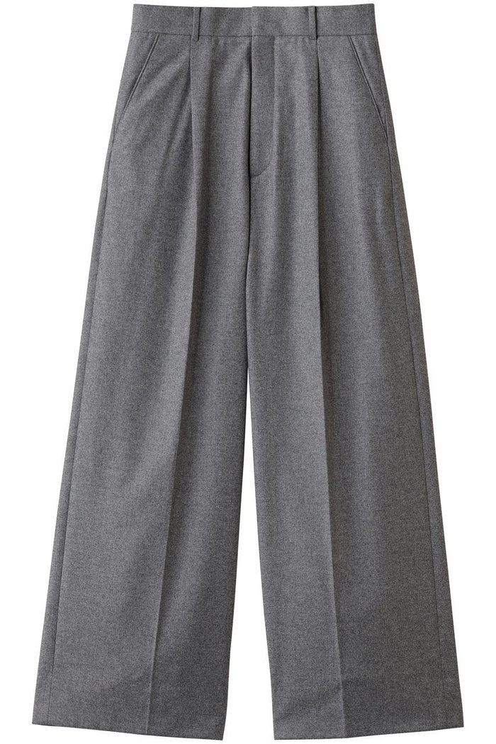 【エイトン/ATON】のMERINO COLLEGE FLANNEL タックトワイドパンツ インテリア・キッズ・メンズ・レディースファッション・服の通販 founy(ファニー) https://founy.com/ ファッション Fashion レディースファッション Fashion for Women パンツ Pants & Trousers ジャケット Jacket, Outerwear ストレート Straight, Straight Cut ドレープ Drape, Draping Fabric バランス Balance, Style Balance フィット Fit, Slim Fit マニッシュ Mannish, Boyish 新作・新入荷 New Arrivals / New In |ID: prp329100004714043 ipo3291000000034056781