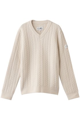 【エムエム6 メゾン マルタン マルジェラ/MM6 Maison Martin Margiela】 Vネック ニット トップス人気、トレンドファッション・服の通販 founy(ファニー) ファッション Fashion レディースファッション Fashion for Women トップス・カットソー Cut & Sew Tops ニット Knit Tops & Sweaters カジュアルプルオーバー・ニットトップス Pullovers & Knit Tops / Casual Pullovers Vネックトップス V-Neck Tops / V-Cut Neckline Shirts シンプル Simple, Minimal バランス Balance, Style Balance 定番 Standard, Basic Item 新作・新入荷 New Arrivals / New In |ID:prp329100004714045