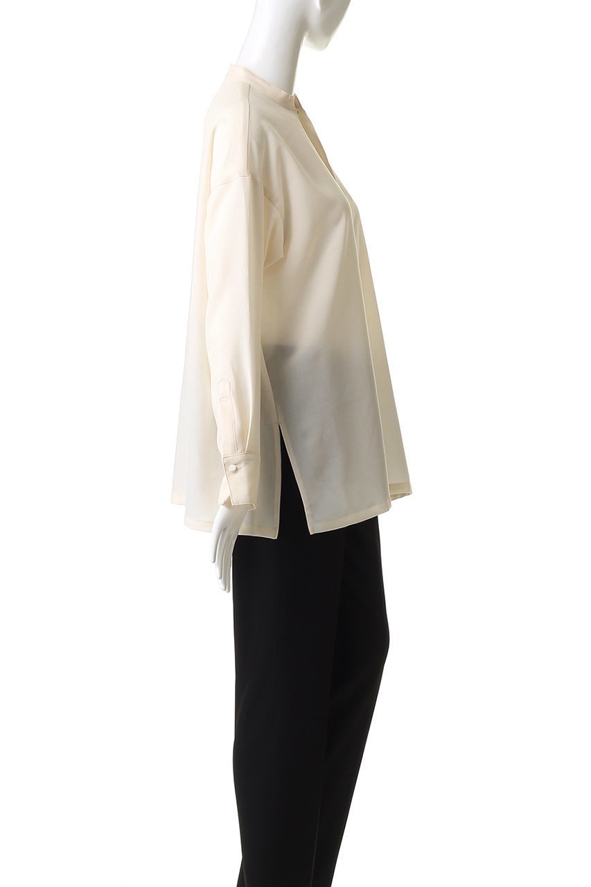 【フローレント/FLORENT】のドライタッチ フロントスリット ブラウス 人気、トレンドファッション・服の通販 founy(ファニー) 　ファッション　Fashion　レディースファッション　Fashion for Women　トップス・カットソー　Cut & Sew Tops　シャツ・ブラウス・オフィスカジュアル　Elegant Blouses & Button-Ups　ストレッチ　Stretch, Stretchy Fabric　スリット　Slit, Slit Detail　スリーブ　Sleeve, Long Sleeve / Short Sleeve　フロント　Front, Front Design　ロング　Long, Long-Length　other-3|ID: prp329100004714050 ipo3291000000035321603