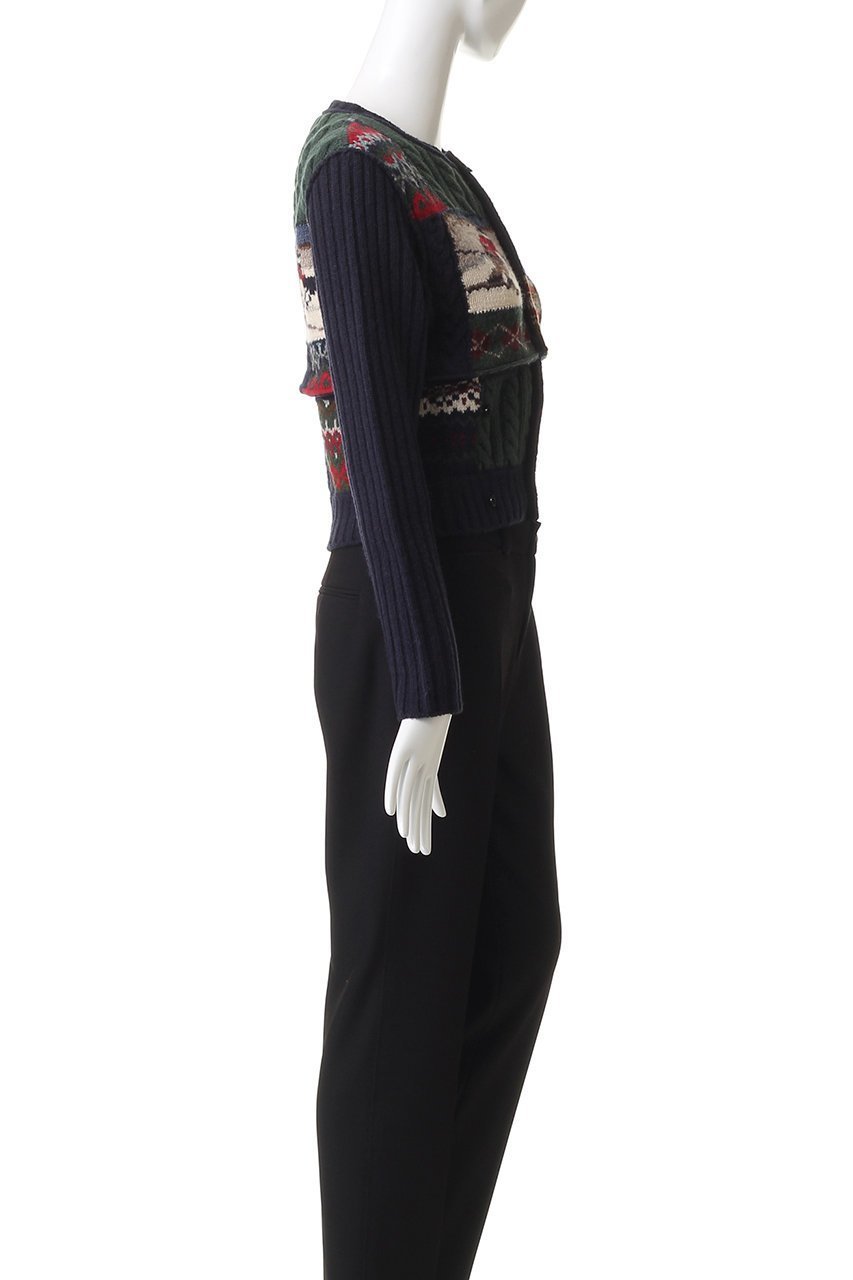 【マルティニーク/martinique】の【CURRENTAGE】Patchwork Hand ニット 人気、トレンドファッション・服の通販 founy(ファニー) 　ファッション　Fashion　レディースファッション　Fashion for Women　トップス・カットソー　Cut & Sew Tops　ニット　Knit Tops & Sweaters　カジュアルプルオーバー・ニットトップス　Pullovers & Knit Tops / Casual Pullovers　カーディガン　Cardigan, Knitwear　クロップド　Cropped, Short Length　ハンド　Hand, Handmade　パッチワーク　Patchwork, Mixed Fabric　新作・新入荷　New Arrivals / New In　other-3|ID: prp329100004714065 ipo3291000000034056935