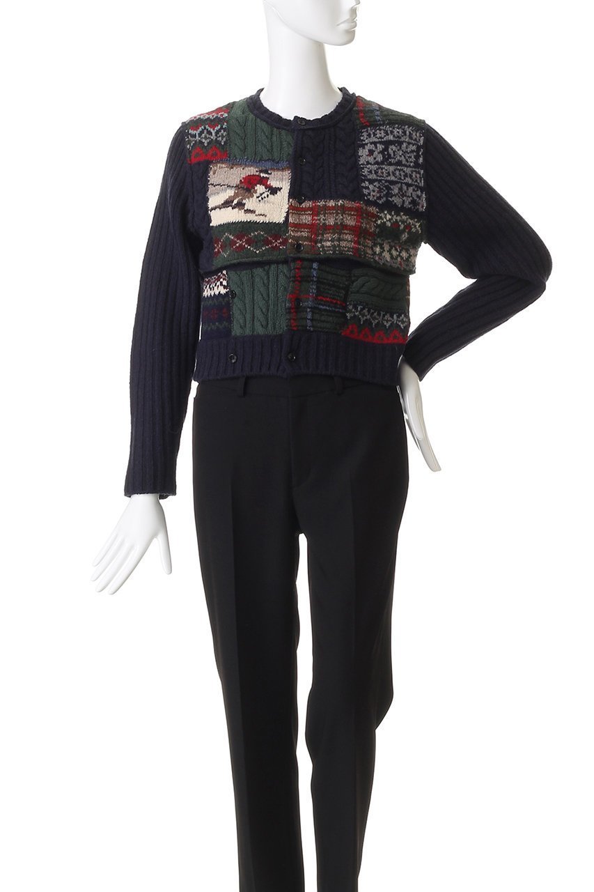 【マルティニーク/martinique】の【CURRENTAGE】Patchwork Hand ニット 人気、トレンドファッション・服の通販 founy(ファニー) 　ファッション　Fashion　レディースファッション　Fashion for Women　トップス・カットソー　Cut & Sew Tops　ニット　Knit Tops & Sweaters　カジュアルプルオーバー・ニットトップス　Pullovers & Knit Tops / Casual Pullovers　カーディガン　Cardigan, Knitwear　クロップド　Cropped, Short Length　ハンド　Hand, Handmade　パッチワーク　Patchwork, Mixed Fabric　other-2|ID: prp329100004714065 ipo3291000000035564462