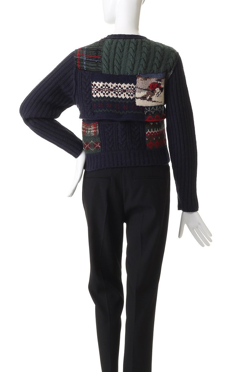 【マルティニーク/martinique】の【CURRENTAGE】Patchwork Hand ニット 人気、トレンドファッション・服の通販 founy(ファニー) 　ファッション　Fashion　レディースファッション　Fashion for Women　トップス・カットソー　Cut & Sew Tops　ニット　Knit Tops & Sweaters　カジュアルプルオーバー・ニットトップス　Pullovers & Knit Tops / Casual Pullovers　カーディガン　Cardigan, Knitwear　クロップド　Cropped, Short Length　ハンド　Hand, Handmade　パッチワーク　Patchwork, Mixed Fabric　other-4|ID: prp329100004714065 ipo3291000000035564465