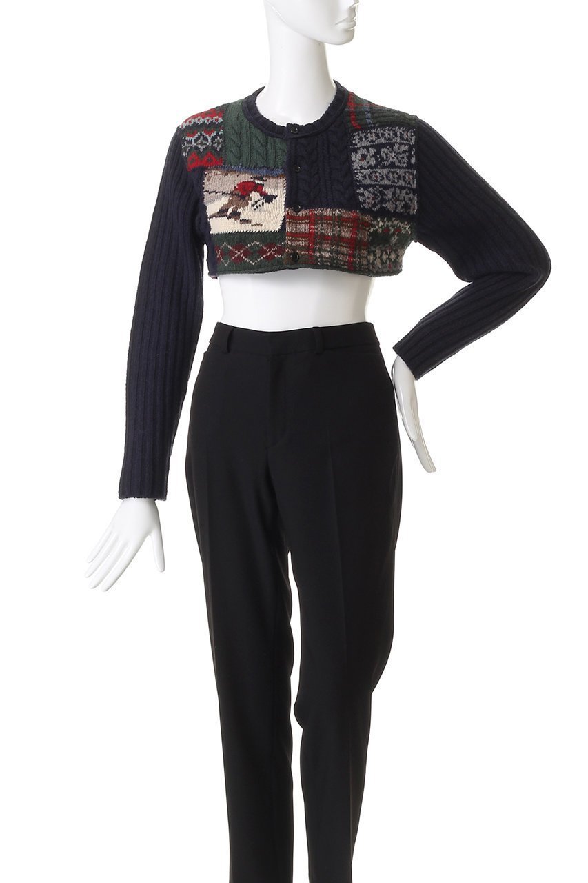 【マルティニーク/martinique】の【CURRENTAGE】Patchwork Hand ニット 人気、トレンドファッション・服の通販 founy(ファニー) 　ファッション　Fashion　レディースファッション　Fashion for Women　トップス・カットソー　Cut & Sew Tops　ニット　Knit Tops & Sweaters　カジュアルプルオーバー・ニットトップス　Pullovers & Knit Tops / Casual Pullovers　カーディガン　Cardigan, Knitwear　クロップド　Cropped, Short Length　ハンド　Hand, Handmade　パッチワーク　Patchwork, Mixed Fabric　other-6|ID: prp329100004714065 ipo3291000000035564469