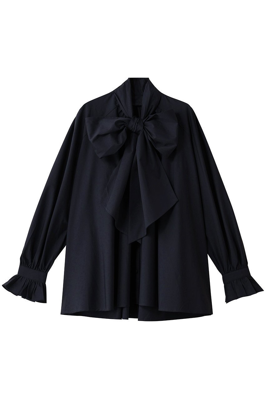 【マルティニーク/martinique】の【別注】【BOURRIENNE】CELESTE リボンタイブラウス 人気、トレンドファッション・服の通販 founy(ファニー) 　ファッション　Fashion　レディースファッション　Fashion for Women　トップス・カットソー　Cut & Sew Tops　シャツ・ブラウス・オフィスカジュアル　Elegant Blouses & Button-Ups　ギャザー　Gathered, Ruffled　スペシャル　Special, Limited Edition　スリーブ　Sleeve, Long Sleeve / Short Sleeve　フランス　France, French　フレア　Flare, Flared　プリーツ　Pleats, Pleated　ロング　Long, Long-Length　別注　Limited Edition, Custom Order　新作・新入荷　New Arrivals / New In　 other-1|ID: prp329100004714070 ipo3291000000034056969