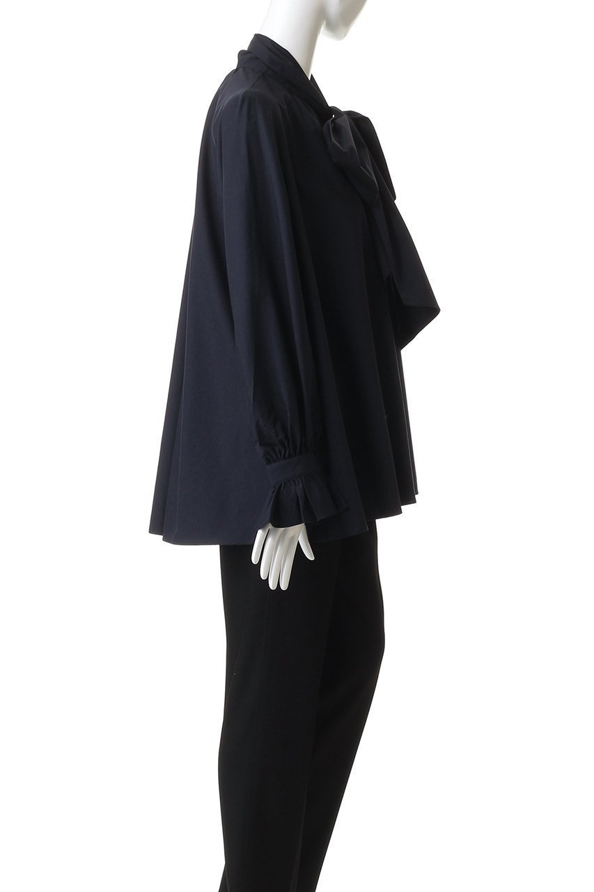 【マルティニーク/martinique】の【別注】【BOURRIENNE】CELESTE リボンタイブラウス 人気、トレンドファッション・服の通販 founy(ファニー) 　ファッション　Fashion　レディースファッション　Fashion for Women　トップス・カットソー　Cut & Sew Tops　シャツ・ブラウス・オフィスカジュアル　Elegant Blouses & Button-Ups　ギャザー　Gathered, Ruffled　スペシャル　Special, Limited Edition　スリーブ　Sleeve, Long Sleeve / Short Sleeve　フランス　France, French　フレア　Flare, Flared　プリーツ　Pleats, Pleated　ロング　Long, Long-Length　再入荷　Restock / Back in Stock　別注　Limited Edition, Custom Order　other-3|ID: prp329100004714070 ipo3291000000035702694