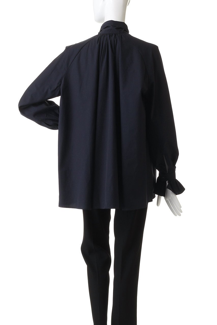 【マルティニーク/martinique】の【別注】【BOURRIENNE】CELESTE リボンタイブラウス 人気、トレンドファッション・服の通販 founy(ファニー) 　ファッション　Fashion　レディースファッション　Fashion for Women　トップス・カットソー　Cut & Sew Tops　シャツ・ブラウス・オフィスカジュアル　Elegant Blouses & Button-Ups　ギャザー　Gathered, Ruffled　スペシャル　Special, Limited Edition　スリーブ　Sleeve, Long Sleeve / Short Sleeve　フランス　France, French　フレア　Flare, Flared　プリーツ　Pleats, Pleated　ロング　Long, Long-Length　再入荷　Restock / Back in Stock　別注　Limited Edition, Custom Order　other-4|ID: prp329100004714070 ipo3291000000035702696