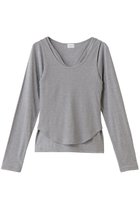 【マノフ/MANOF】のLAYER CUT TOPS/トップス 人気、トレンドファッション・服の通販 founy(ファニー) ファッション Fashion レディースファッション Fashion for Women トップス・カットソー Cut & Sew Tops シャツ・ブラウス・オフィスカジュアル Elegant Blouses & Button-Ups ロングTシャツ・Tシャツ Longline T-Shirts & Tees カットソー・ベーシックTシャツ Cut-and-Sewn Tops / Stretch Tees & Basics カットソー Cut and Sewn Top シンプル Simple, Minimal スリーブ Sleeve, Long Sleeve / Short Sleeve ロング Long, Long-Length 新作・新入荷 New Arrivals / New In 長袖 Long Sleeve, Full Sleeve thumbnail GRAY|ID: prp329100004714072 ipo3291000000034056981
