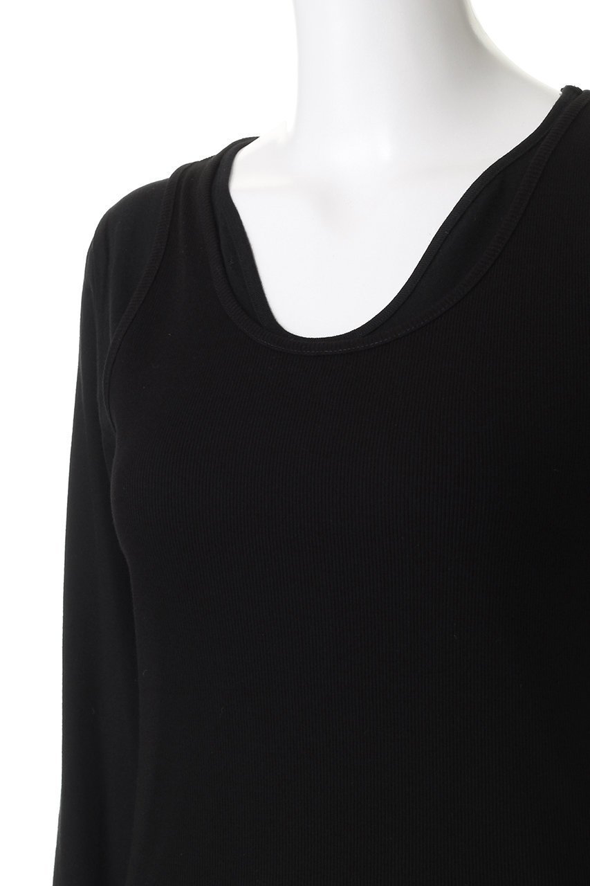 【マノフ/MANOF】のLAYER CUT TOPS/トップス 人気、トレンドファッション・服の通販 founy(ファニー) 　ファッション　Fashion　レディースファッション　Fashion for Women　トップス・カットソー　Cut & Sew Tops　シャツ・ブラウス・オフィスカジュアル　Elegant Blouses & Button-Ups　ロングTシャツ・Tシャツ　Longline T-Shirts & Tees　カットソー・ベーシックTシャツ　Cut-and-Sewn Tops / Stretch Tees & Basics　カットソー　Cut and Sewn Top　シンプル　Simple, Minimal　スリーブ　Sleeve, Long Sleeve / Short Sleeve　ロング　Long, Long-Length　新作・新入荷　New Arrivals / New In　長袖　Long Sleeve, Full Sleeve　other-5|ID: prp329100004714072 ipo3291000000034056987