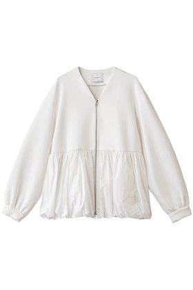 【マノフ/MANOF】 DOUBLE KNIT BALOON BLOUSON ブルゾン人気、トレンドファッション・服の通販 founy(ファニー) ファッション Fashion レディースファッション Fashion for Women アウター Coat / Outerwear Collection レディースジャケット・軽アウター Jackets ブルゾンジャケット・スポーティアウター Blouson Jackets ジップ Zip, Zipper ジャケット Jacket, Outerwear タフタ Taffeta, Structured Fabric バルーン Balloon, Balloon Silhouette フェミニン Feminine, Girly ブルゾン Blouson, Bomber Jacket ペプラム Peplum, Flared Hem 新作・新入荷 New Arrivals / New In |ID:prp329100004714078