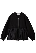 【マノフ/MANOF】のDOUBLE KNIT BALOON BLOUSON ブルゾン 人気、トレンドファッション・服の通販 founy(ファニー) ファッション Fashion レディースファッション Fashion for Women アウター Coat / Outerwear Collection レディースジャケット・軽アウター Jackets ブルゾンジャケット・スポーティアウター Blouson Jackets ジップ Zip, Zipper ジャケット Jacket, Outerwear タフタ Taffeta, Structured Fabric バルーン Balloon, Balloon Silhouette フェミニン Feminine, Girly ブルゾン Blouson, Bomber Jacket ペプラム Peplum, Flared Hem 新作・新入荷 New Arrivals / New In thumbnail BLACK|ID: prp329100004714078 ipo3291000000034057018
