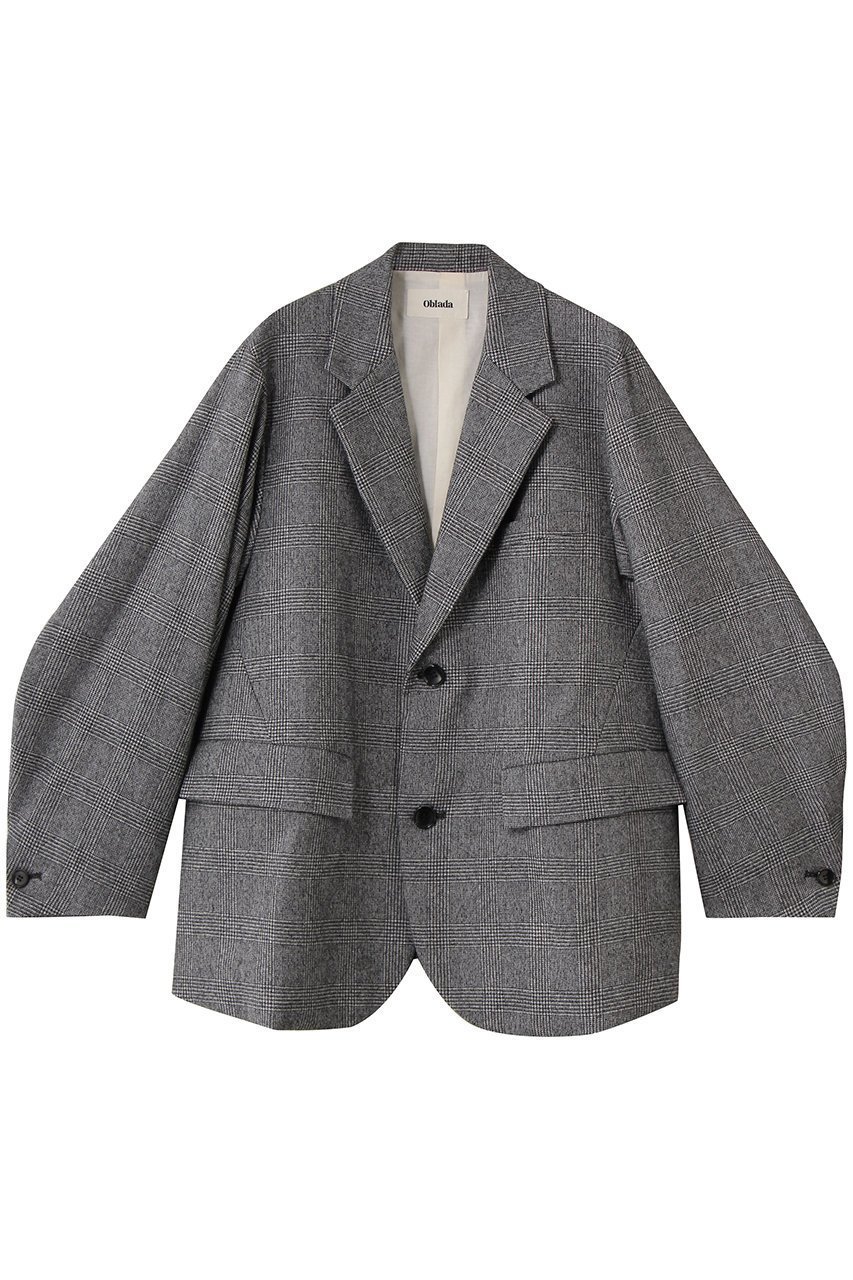 【オブラダ/Oblada】のUNCONSTRUCTION ジャケット(GLEN CHECK) 人気、トレンドファッション・服の通販 founy(ファニー) 　ファッション　Fashion　レディースファッション　Fashion for Women　アウター　Coat / Outerwear Collection　レディースジャケット・軽アウター　Jackets　シンプル　Simple, Minimal　ジャケット　Jacket, Outerwear　スリーブ　Sleeve, Long Sleeve / Short Sleeve　チェック　Check, Plaid, Tartan　ロング　Long, Long-Length　新作・新入荷　New Arrivals / New In　 other-1|ID: prp329100004714079 ipo3291000000034057028