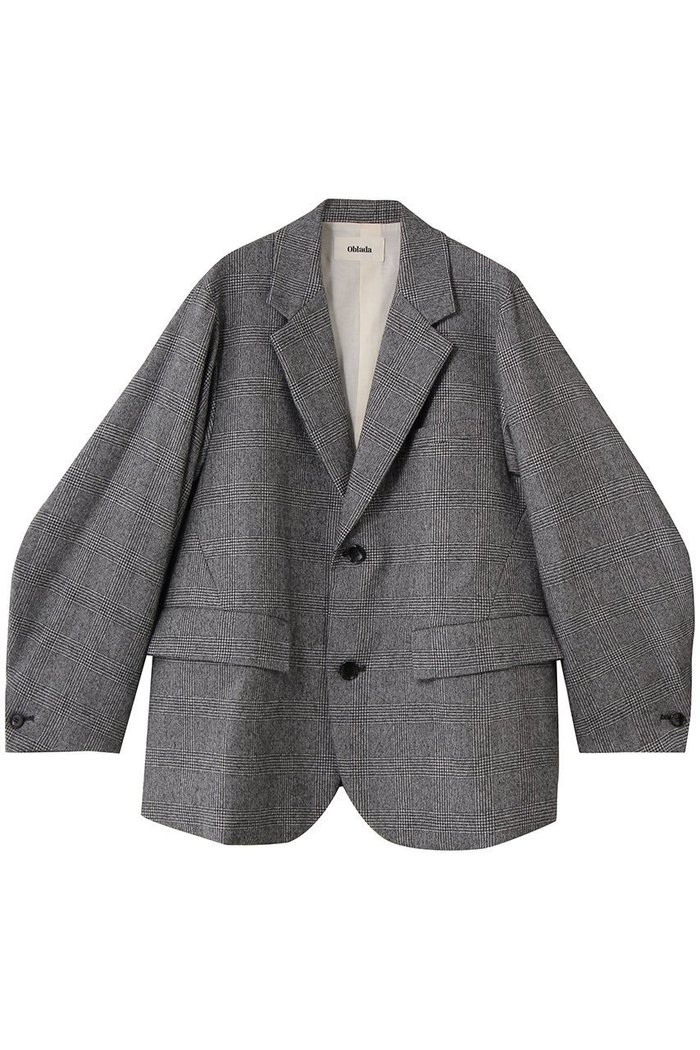 【オブラダ/Oblada】のUNCONSTRUCTION ジャケット(GLEN CHECK) インテリア・キッズ・メンズ・レディースファッション・服の通販 founy(ファニー) https://founy.com/ ファッション Fashion レディースファッション Fashion for Women アウター Coat / Outerwear Collection レディースジャケット・軽アウター Jackets シンプル Simple, Minimal ジャケット Jacket, Outerwear スリーブ Sleeve, Long Sleeve / Short Sleeve チェック Check, Plaid, Tartan ロング Long, Long-Length |ID: prp329100004714079 ipo3291000000036086010