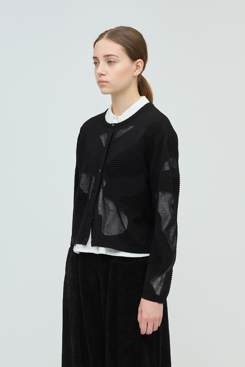 【ミズイロ インド/mizuiro ind】のsheer pattern C/D カーディガン 人気、トレンドファッション・服の通販 founy(ファニー) ファッション Fashion レディースファッション Fashion for Women トップス・カットソー Cut & Sew Tops ニット Knit Tops & Sweaters カーディガン・羽織り Layered Style Cardigans カーディガン Cardigan, Knitwear キャミソール Camisole, Spaghetti Strap Top シアー Sheer, See-Through other-8|ID: prp329100004714088 ipo3291000000034144380