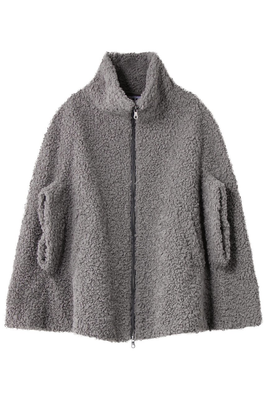 【スリー ドッツ/three dots】のプードルボア ケープベスト インテリア・キッズ・メンズ・レディースファッション・服の通販 founy(ファニー) 　ファッション　Fashion　レディースファッション　Fashion for Women　アウター　Coat / Outerwear Collection　レディースジャケット・軽アウター　Jackets　ブルゾンジャケット・スポーティアウター　Blouson Jackets　おすすめ　Recommended / Our Picks　ジップ　Zip, Zipper　ジャケット　Jacket, Outerwear　セットアップ　Set-Up, Coordinated Outfit　ハイネック　High Neck, Mock Neck　ブルゾン　Blouson, Bomber Jacket　ベスト　Vest, Waistcoat　モコモコ　Fuzzy, Fluffy　新作・新入荷　New Arrivals / New In　A/W・秋冬　Autumn/Winter　グレー|ID: prp329100004714091 ipo3291000000034057121