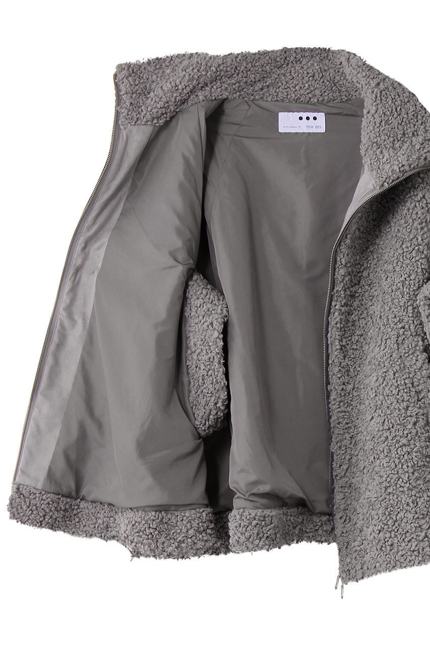 【スリー ドッツ/three dots】のプードルボア ケープベスト 人気、トレンドファッション・服の通販 founy(ファニー) 　ファッション　Fashion　レディースファッション　Fashion for Women　アウター　Coat / Outerwear Collection　レディースジャケット・軽アウター　Jackets　ブルゾンジャケット・スポーティアウター　Blouson Jackets　おすすめ　Recommended / Our Picks　ジップ　Zip, Zipper　ジャケット　Jacket, Outerwear　セットアップ　Set-Up, Coordinated Outfit　ハイネック　High Neck, Mock Neck　ブルゾン　Blouson, Bomber Jacket　ベスト　Vest, Waistcoat　モコモコ　Fuzzy, Fluffy　新作・新入荷　New Arrivals / New In　A/W・秋冬　Autumn/Winter　other-6|ID: prp329100004714091 ipo3291000000034057134