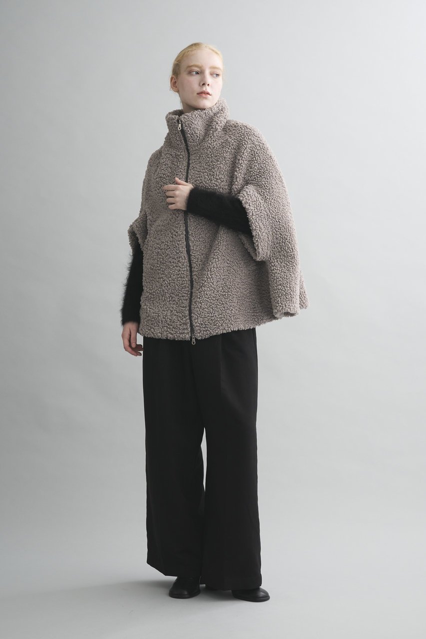 【スリー ドッツ/three dots】のプードルボア ケープベスト 人気、トレンドファッション・服の通販 founy(ファニー) 　ファッション　Fashion　レディースファッション　Fashion for Women　アウター　Coat / Outerwear Collection　レディースジャケット・軽アウター　Jackets　ブルゾンジャケット・スポーティアウター　Blouson Jackets　おすすめ　Recommended / Our Picks　ジップ　Zip, Zipper　ジャケット　Jacket, Outerwear　セットアップ　Set-Up, Coordinated Outfit　ハイネック　High Neck, Mock Neck　ブルゾン　Blouson, Bomber Jacket　ベスト　Vest, Waistcoat　モコモコ　Fuzzy, Fluffy　A/W・秋冬　Autumn/Winter　other-8|ID: prp329100004714091 ipo3291000000036425843