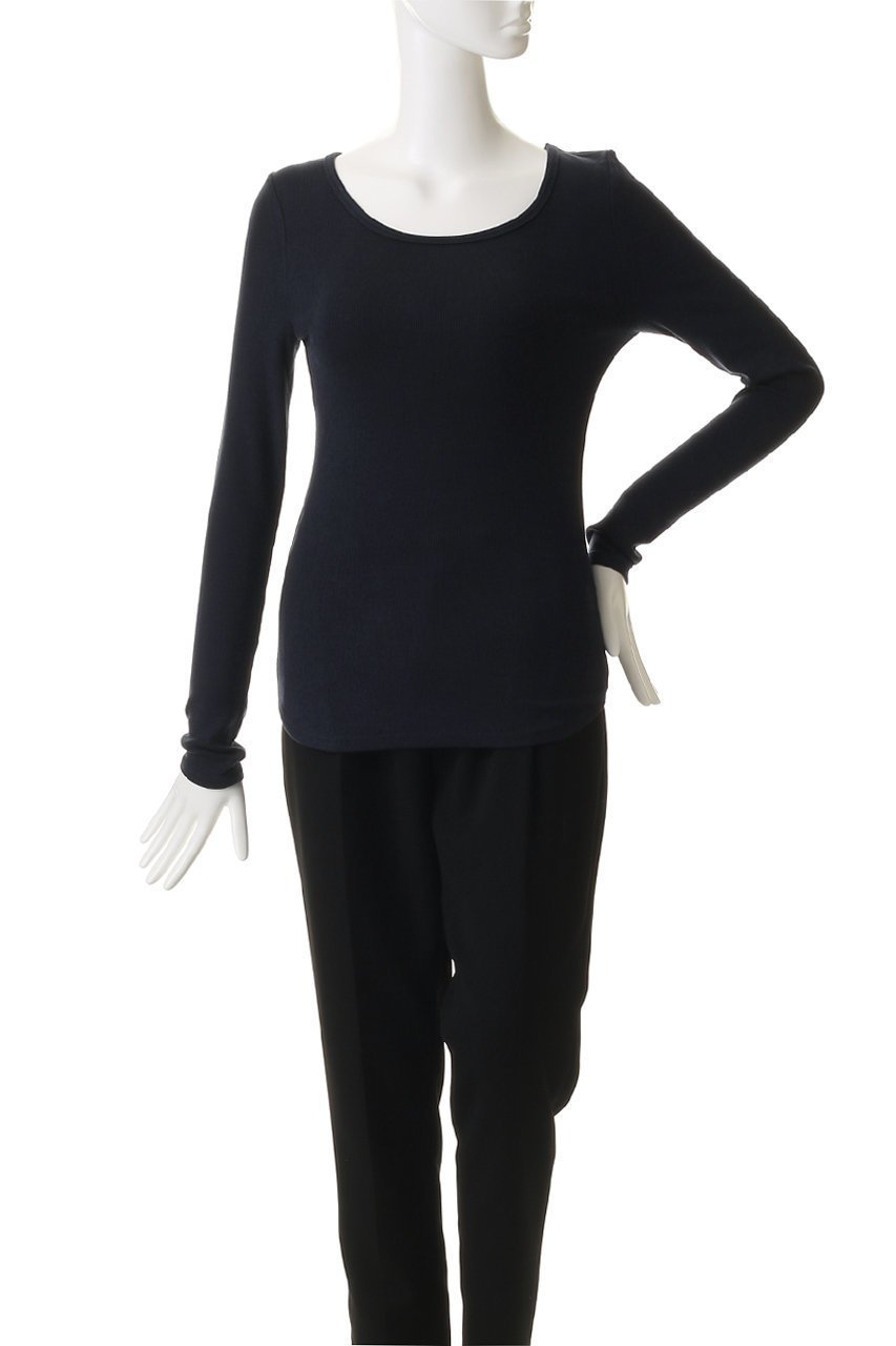 【スリー ドッツ/three dots】のレーヨンニットリブジャージー オープンクルーネック 人気、トレンドファッション・服の通販 founy(ファニー) 　ファッション　Fashion　レディースファッション　Fashion for Women　トップス・カットソー　Cut & Sew Tops　ニット　Knit Tops & Sweaters　シャツ・ブラウス・オフィスカジュアル　Elegant Blouses & Button-Ups　ロングTシャツ・Tシャツ　Longline T-Shirts & Tees　カットソー・ベーシックTシャツ　Cut-and-Sewn Tops / Stretch Tees & Basics　インナー　Innerwear　カーディガン　Cardigan, Knitwear　シンプル　Simple, Minimal　ジャケット　Jacket, Outerwear　スリーブ　Sleeve, Long Sleeve / Short Sleeve　フィット　Fit, Slim Fit　ロング　Long, Long-Length　定番　Standard, Basic Item　新作・新入荷　New Arrivals / New In　other-2|ID: prp329100004714093 ipo3291000000034057140