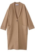 【スリー ドッツ/three dots】のフェルトセーター コートカーディガン キャメル|ID: prp329100004714095 ipo3291000000036049083