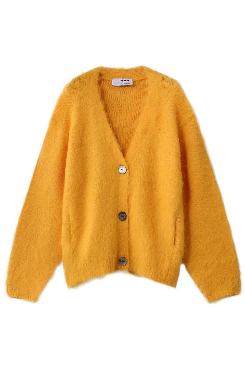 【スリー ドッツ/three dots】のキャンディークラウド カーディガン インテリア・キッズ・メンズ・レディースファッション・服の通販 founy(ファニー) 　ファッション　Fashion　レディースファッション　Fashion for Women　トップス・カットソー　Cut & Sew Tops　ニット　Knit Tops & Sweaters　カーディガン・羽織り　Layered Style Cardigans　カーディガン　Cardigan, Knitwear　ベーシック　Basic, Essential　ポケット　Pocket, Pocket Detail　A/W・秋冬　Autumn/Winter　イエロー|ID: prp329100004714096 ipo3291000000034706326