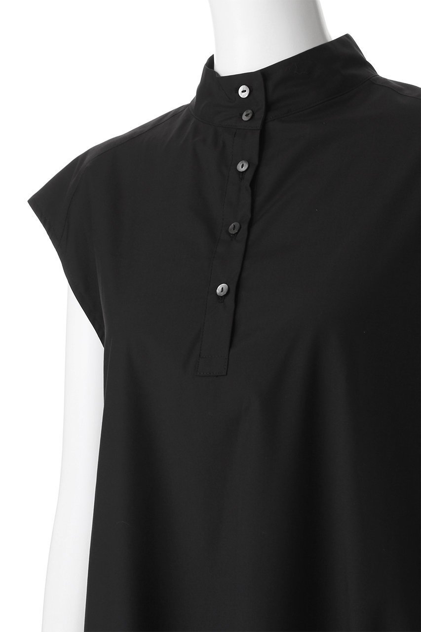 【ミディウミソリッド/MIDIUMISOLID】のノースリーブバルーンシャツワンピース 人気、トレンドファッション・服の通販 founy(ファニー) 　ファッション　Fashion　レディースファッション　Fashion for Women　ワンピース　Dresses　シャツワンピース / 1枚で着映えコーデ　Shirt Dresses　チュニック　Tunic Tops & Dresses　カーディガン　Cardigan, Knitwear　ジャケット　Jacket, Outerwear　スタンド　Stand Collar, Upright Stand　スリーブ　Sleeve, Long Sleeve / Short Sleeve　チュニック　Tunic, Long Top　トレンド　Trend, Trending Now　バルーン　Balloon, Balloon Silhouette　パーティ　Party, Party Style　フレンチ　French, French Style　ロング　Long, Long-Length　エレガント 上品　Elegant　other-5|ID: prp329100004714099 ipo3291000000036086053