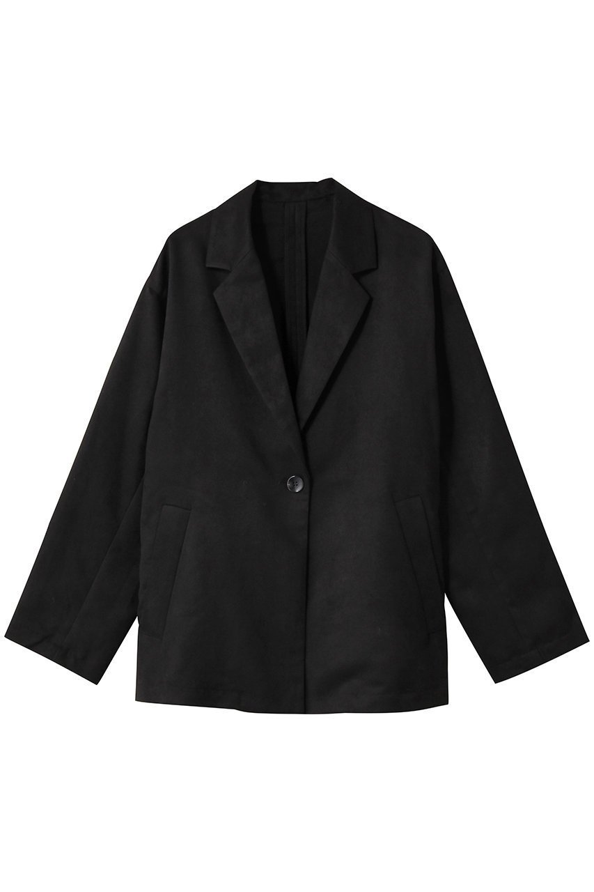 【スリー ドッツ/three dots】のフェイクスエード ジャケット インテリア・キッズ・メンズ・レディースファッション・服の通販 founy(ファニー) 　ファッション　Fashion　レディースファッション　Fashion for Women　アウター　Coat / Outerwear Collection　レディースジャケット・軽アウター　Jackets　ジャケット　Jacket, Outerwear　セレモニー　Ceremony　ワーク　Workwear, Utility Style　エレガント 上品　Elegant　新作・新入荷　New Arrivals / New In　ブラック|ID: prp329100004714108 ipo3291000000034057258