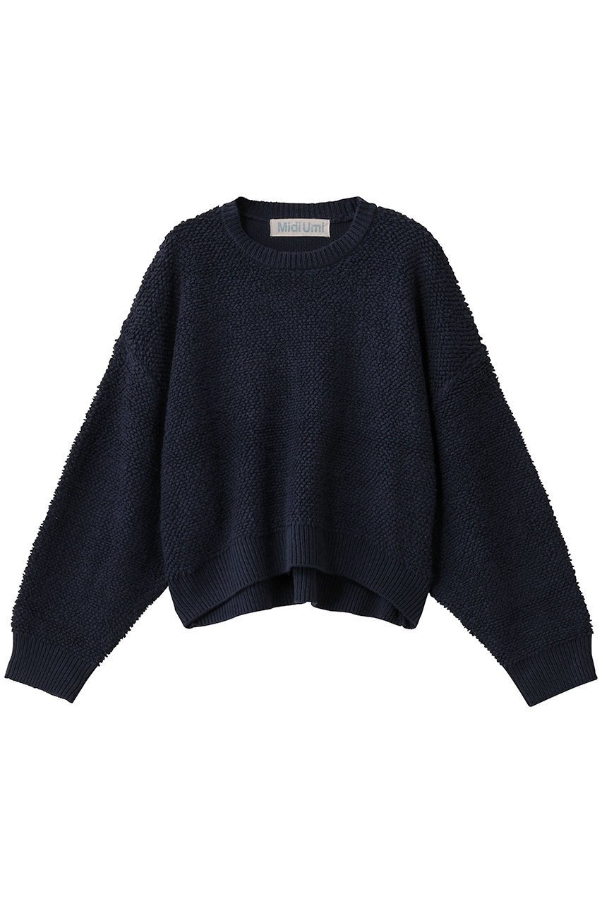 【ミディウミ/MidiUmi】のpile boa knit PO プルオーバー インテリア・キッズ・メンズ・レディースファッション・服の通販 founy(ファニー) 　ファッション　Fashion　レディースファッション　Fashion for Women　トップス・カットソー　Cut & Sew Tops　ニット　Knit Tops & Sweaters　カジュアルプルオーバー・ニットトップス　Pullovers & Knit Tops / Casual Pullovers　シンプル　Simple, Minimal　トレンド　Trend, Trending Now　フロント　Front, Front Design　モコモコ　Fuzzy, Fluffy　新作・新入荷　New Arrivals / New In　navy|ID: prp329100004714112 ipo3291000000034057304