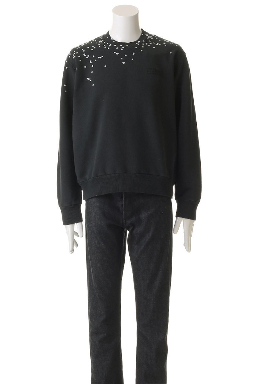 【エムエムシックス メゾンマルジェラ/MM6 Maison Margiela / MEN】の【MEN】ロゴ スウェットトップス 人気、トレンドファッション・服の通販 founy(ファニー) 　ファッション　Fashion　メンズファッション　Fashion for Men　トップス・カットソー　Cut & Sew Tops　パーカー・フーディー / カジュアルコーデ　Hoodies & Parkas　メンズシャツ　Shirts　アシンメトリー　Asymmetrical Style　スリーブ　Sleeve, Long Sleeve / Short Sleeve　ドット　Polka Dot, Dot Pattern　ロング　Long, Long-Length　A/W・秋冬　Autumn/Winter　other-2|ID: prp329100004714114 ipo3291000000035564582