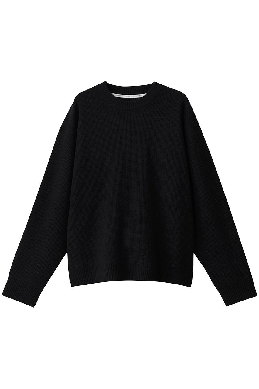 【ユニバーサルプロダクツ/UNIVERSAL PRODUCTS / MEN】の【MEN】WOOL CASHIMERE WAFFLE KNIT/ニット インテリア・キッズ・メンズ・レディースファッション・服の通販 founy(ファニー) ファッション Fashion メンズファッション Fashion for Men トップス・カットソー Cut & Sew Tops ニット・セーター / 定番トップス Knit Tops & Sweaters スリーブ Sleeve, Long Sleeve / Short Sleeve ロング Long, Long-Length ワッフル Waffle, Waffle Knit 定番 Standard, Basic Item BLACK|ID: prp329100004714117 ipo3291000000035564590