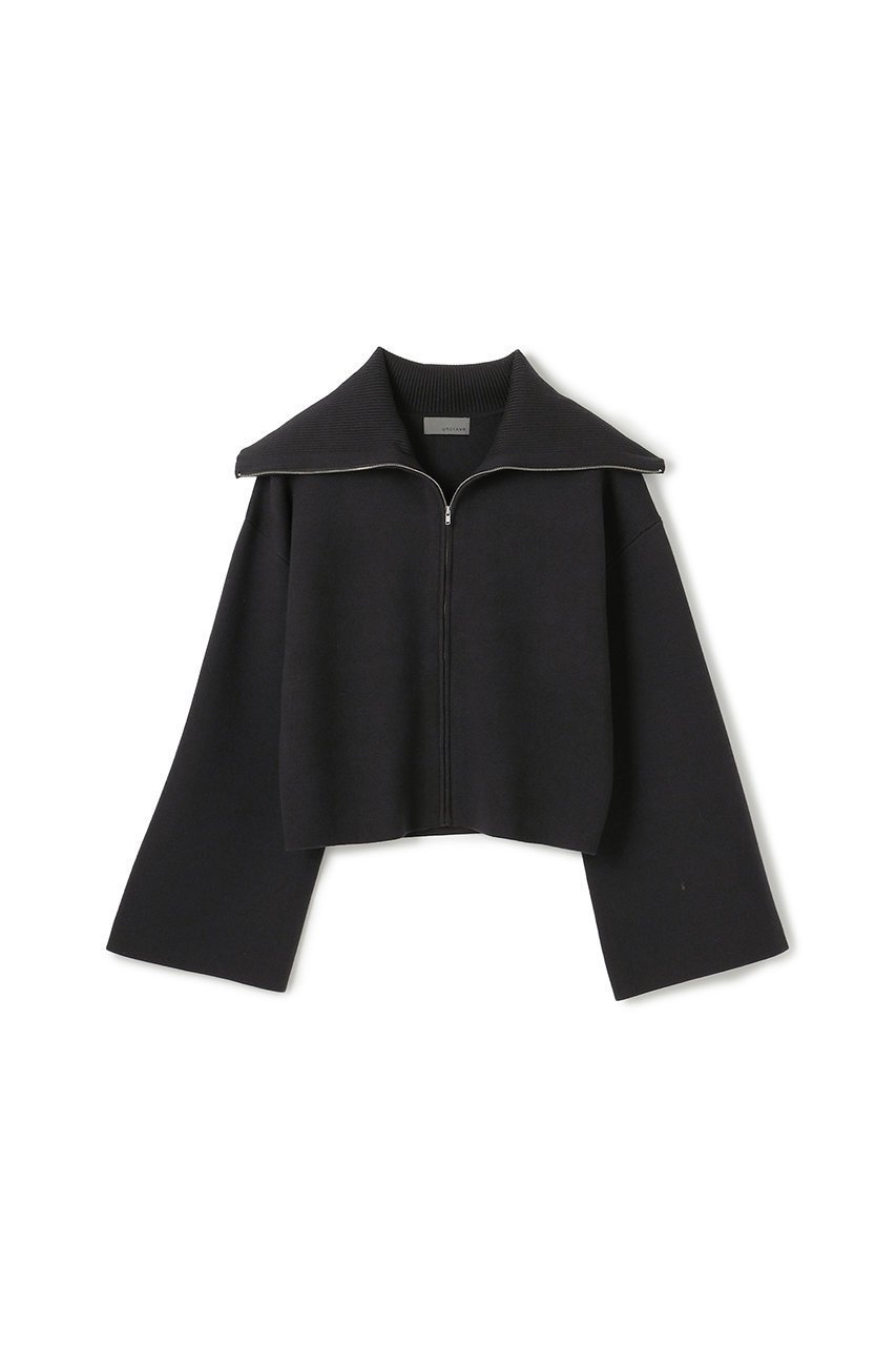【アンクレイヴ/uncrave】の【10/1 12:00販売開始】カシミヤブレンドニット ジップアップブルゾン インテリア・キッズ・メンズ・レディースファッション・服の通販 founy(ファニー) 　ファッション　Fashion　レディースファッション　Fashion for Women　アウター　Coat / Outerwear Collection　ブルゾンジャケット・スポーティアウター　Blouson Jackets　トップス・カットソー　Cut & Sew Tops　ニット　Knit Tops & Sweaters　レディースパーカー・カジュアルフーディー　Casual Hoodies & Sweatshirts　なめらか　Smooth, Silky Texture　トレンド　Trend, Trending Now　パーカー　Hoodie, Parka　フォルム　Silhouette, Form　フレア　Flare, Flared　新作・新入荷　New Arrivals / New In　ブラック|ID: prp329100004714120 ipo3291000000034057360