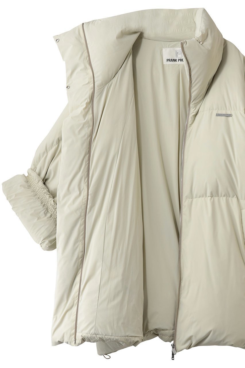 【プランク プロジェクト/PRANK PROJECT】のポンチョダウン 人気、トレンドファッション・服の通販 founy(ファニー) 　ファッション　Fashion　レディースファッション　Fashion for Women　アウター　Coat / Outerwear Collection　レディースジャケット・軽アウター　Jackets　ポンチョ・ケープコート　Ponchos & Capes　ジャケット　Jacket, Outerwear　スタンド　Stand Collar, Upright Stand　タフタ　Taffeta, Structured Fabric　ダウン　Down, Puffer　パウダー　Powder, Soft Tone　フェザー　Feather, Feather Detail　軽量　Lightweight, Ultra Light　防寒　Cold Protection, Winter-Ready　other-8|ID: prp329100004714141 ipo3291000000034605212