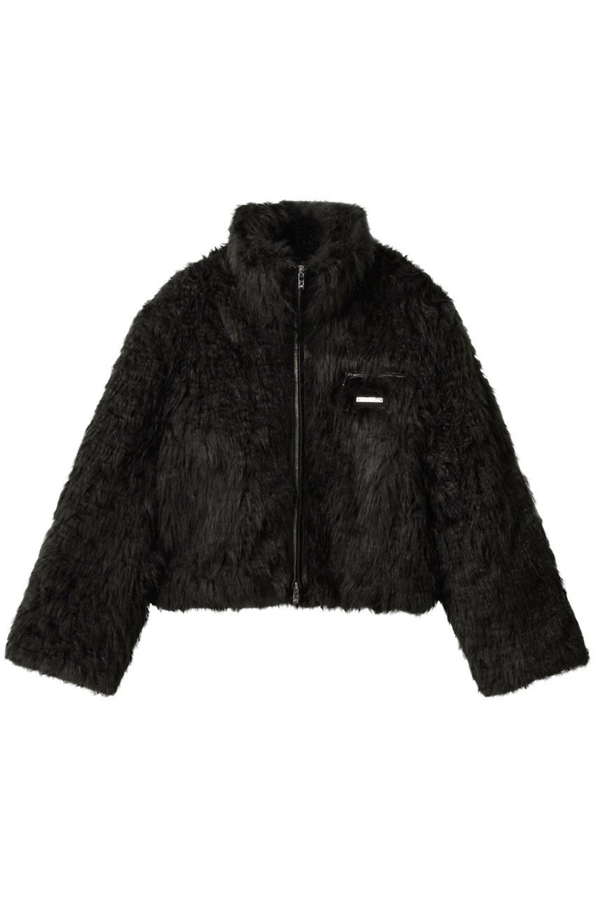 【プランク プロジェクト/PRANK PROJECT】のスタンドファーブルゾン インテリア・キッズ・メンズ・レディースファッション・服の通販 founy(ファニー) 　ファッション　Fashion　レディースファッション　Fashion for Women　アウター　Coat / Outerwear Collection　レディースジャケット・軽アウター　Jackets　ブルゾンジャケット・スポーティアウター　Blouson Jackets　インナー　Innerwear　ウェーブ　Wavy Pattern　ジャケット　Jacket, Outerwear　デニム　Denim, Jeans Material　トリミング　Trimming, Decorative Edge　フェイクファー　Faux Fur, Imitation Fur　ブルゾン　Blouson, Bomber Jacket　C.GRY(チャコールグレー)|ID: prp329100004714142 ipo3291000000035617175