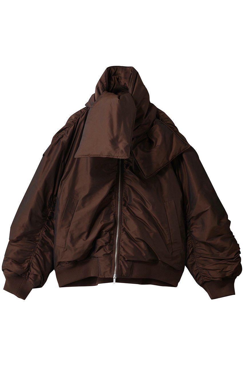 【プランク プロジェクト/PRANK PROJECT】のマフラーボリュームブルゾン インテリア・キッズ・メンズ・レディースファッション・服の通販 founy(ファニー) 　ファッション　Fashion　レディースファッション　Fashion for Women　アウター　Coat / Outerwear Collection　レディースジャケット・軽アウター　Jackets　ブルゾンジャケット・スポーティアウター　Blouson Jackets　マフラー・スヌード / 冬小物の定番　Scarves & Mufflers　おすすめ　Recommended / Our Picks　インナー　Innerwear　シャンブレー　Chambray, Denim-Like Fabric　ジャケット　Jacket, Outerwear　タフタ　Taffeta, Structured Fabric　ブルゾン　Blouson, Bomber Jacket　マフラー　Scarf, Muffler　エレガント 上品　Elegant　冬　Winter / This Winter　BRN(ブラウン)|ID: prp329100004714143 ipo3291000000036135331