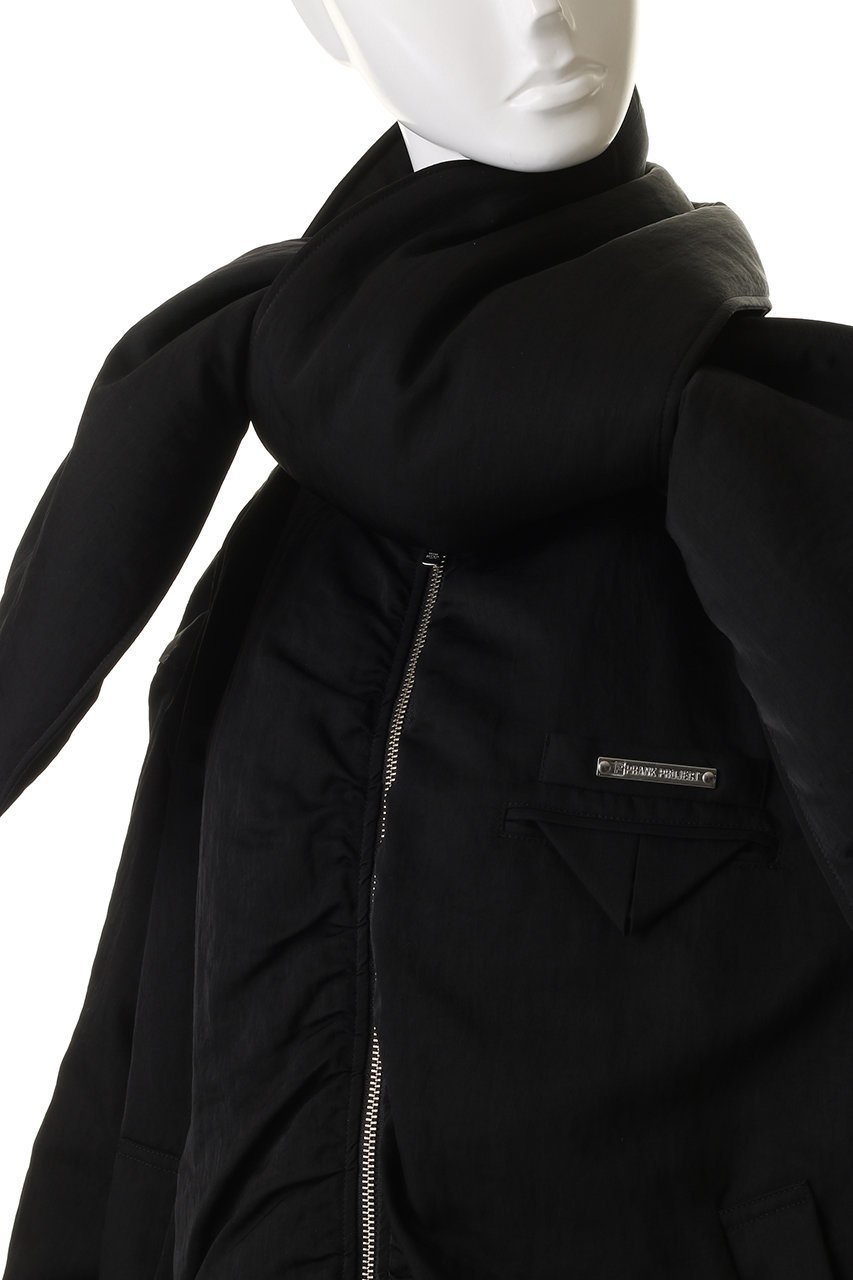 【プランク プロジェクト/PRANK PROJECT】のマフラーボリュームブルゾン 人気、トレンドファッション・服の通販 founy(ファニー) 　ファッション　Fashion　レディースファッション　Fashion for Women　アウター　Coat / Outerwear Collection　レディースジャケット・軽アウター　Jackets　ブルゾンジャケット・スポーティアウター　Blouson Jackets　マフラー・スヌード / 冬小物の定番　Scarves & Mufflers　おすすめ　Recommended / Our Picks　インナー　Innerwear　シャンブレー　Chambray, Denim-Like Fabric　ジャケット　Jacket, Outerwear　タフタ　Taffeta, Structured Fabric　ブルゾン　Blouson, Bomber Jacket　マフラー　Scarf, Muffler　エレガント 上品　Elegant　冬　Winter / This Winter　other-5|ID: prp329100004714143 ipo3291000000036135335