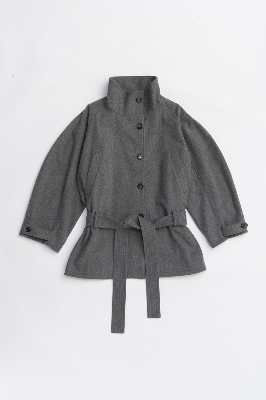 【プランク プロジェクト/PRANK PROJECT】のウールケープショートコート インテリア・キッズ・メンズ・レディースファッション・服の通販 founy(ファニー) 　ファッション　Fashion　レディースファッション　Fashion for Women　アウター　Coat / Outerwear Collection　コート・ロングコート・ピーコート　Long Coats, Peacoats & More　おすすめ　Recommended / Our Picks　ショート　Short, Short Length　スウェット / スエット　Sweatshirt, Sweatwear　スタンド　Stand Collar, Upright Stand　新作・新入荷　New Arrivals / New In　羽織　Haori, Light Jacket　GRY(グレー)|ID: prp329100004714145 ipo3291000000034057693