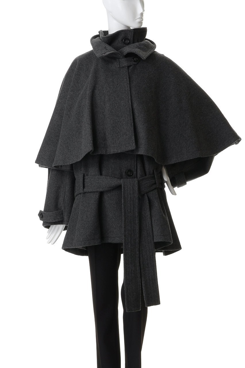 【プランク プロジェクト/PRANK PROJECT】のウールケープショートコート 人気、トレンドファッション・服の通販 founy(ファニー) 　ファッション　Fashion　レディースファッション　Fashion for Women　アウター　Coat / Outerwear Collection　コート・ロングコート・ピーコート　Long Coats, Peacoats & More　おすすめ　Recommended / Our Picks　ショート　Short, Short Length　スウェット / スエット　Sweatshirt, Sweatwear　スタンド　Stand Collar, Upright Stand　羽織　Haori, Light Jacket　other-2|ID: prp329100004714145 ipo3291000000035617189