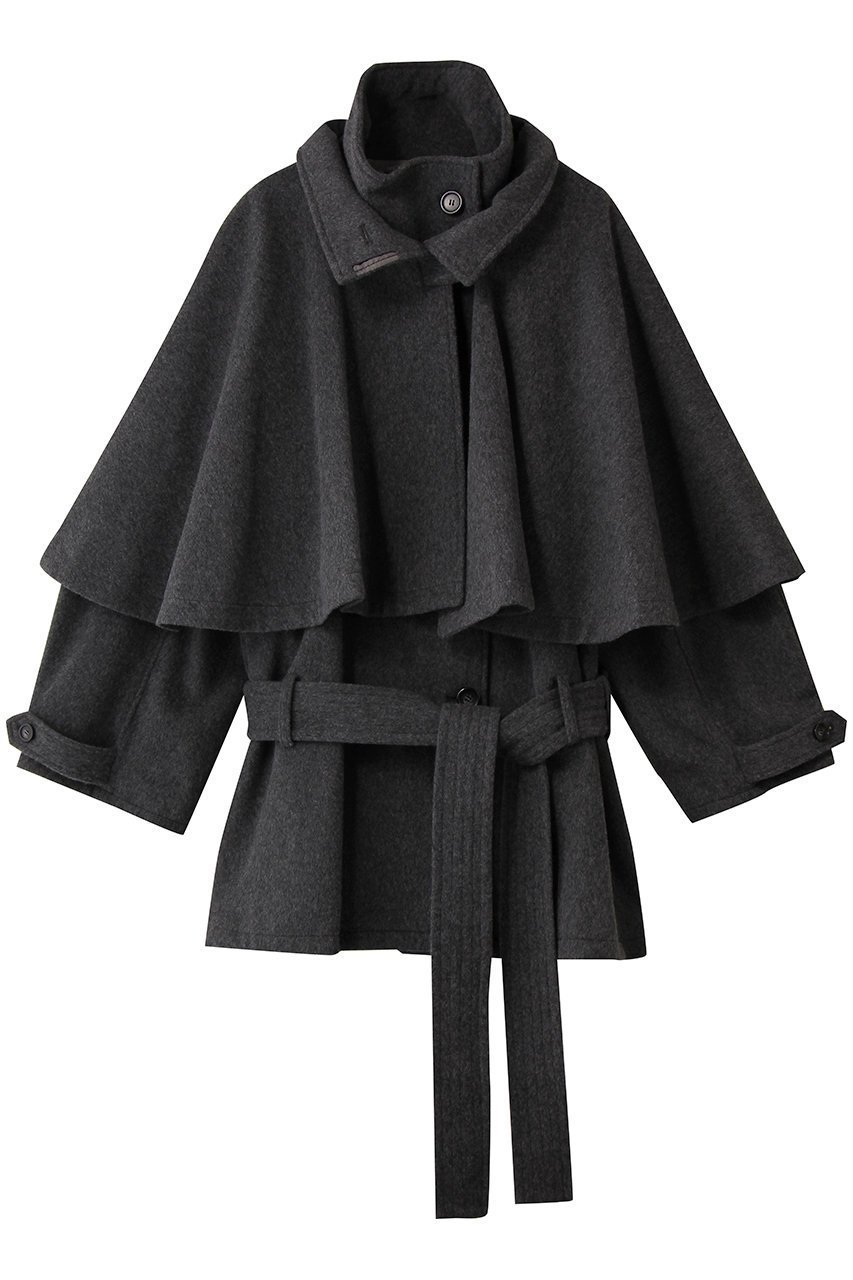 【プランク プロジェクト/PRANK PROJECT】のウールケープショートコート 人気、トレンドファッション・服の通販 founy(ファニー) 　ファッション　Fashion　レディースファッション　Fashion for Women　アウター　Coat / Outerwear Collection　コート・ロングコート・ピーコート　Long Coats, Peacoats & More　おすすめ　Recommended / Our Picks　ショート　Short, Short Length　スウェット / スエット　Sweatshirt, Sweatwear　スタンド　Stand Collar, Upright Stand　羽織　Haori, Light Jacket　 other-1|ID: prp329100004714145 ipo3291000000036242588